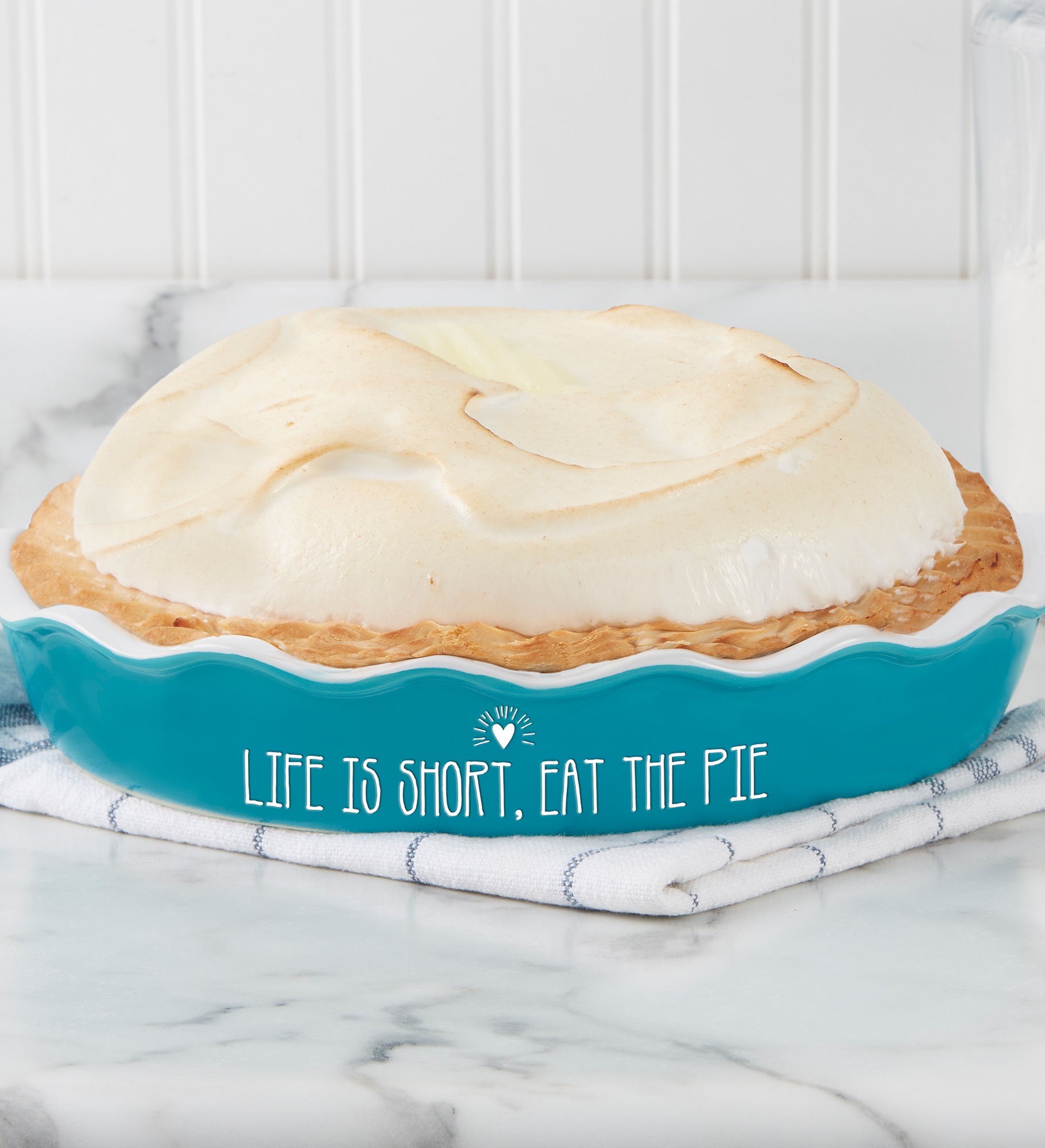 Made with Love Personalized Ceramic Pie Dish